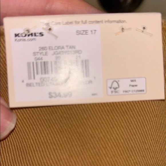 SO Brown High Rise Utility Skirt Size 17 NWT - Picture 9 of 11